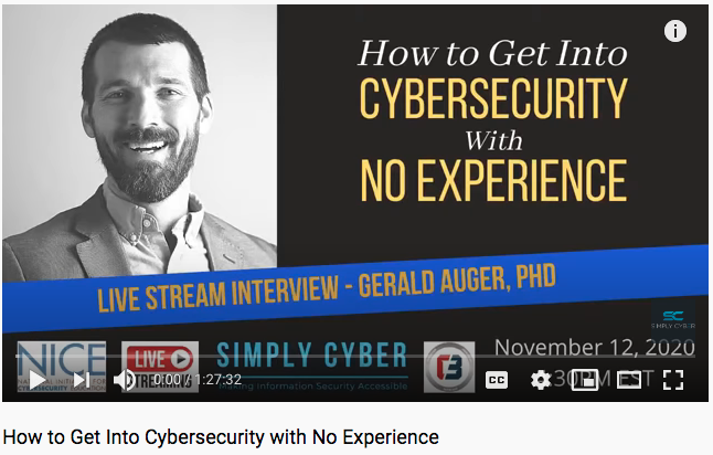 How To Get Into Cybersecurity With No Experience [video